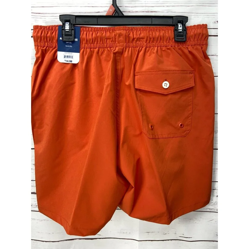 George Swim Trunks Men Quick Dry‎ Stretch Beach Shorts 5 Inch Inseam Size Medium